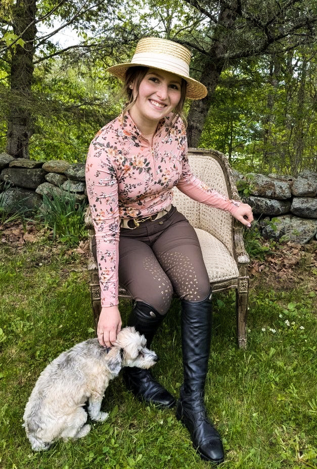 Mauve Floral Sun Shirt
