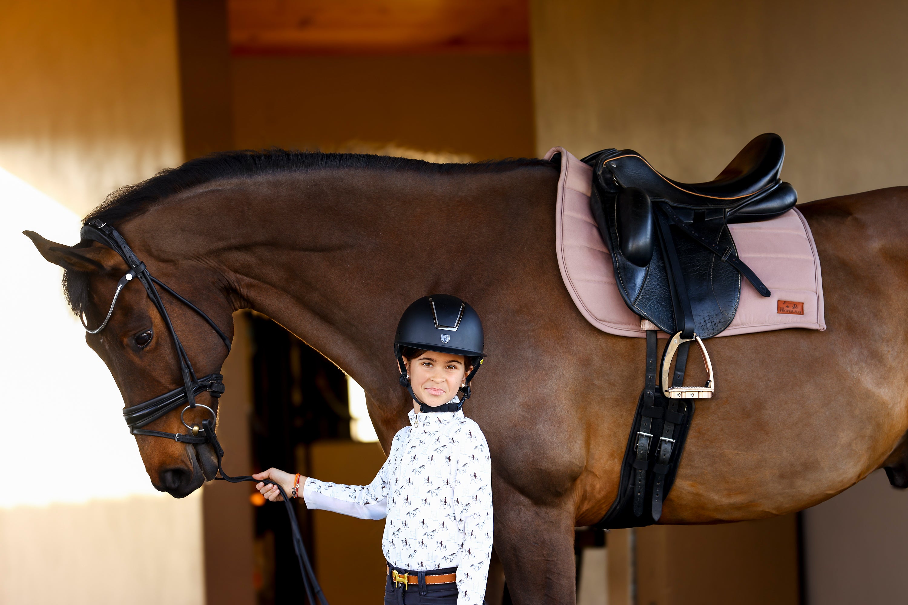 Youth Grey Horse Sun Shirt