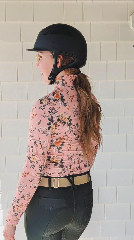 Mauve Floral Sun Shirt
