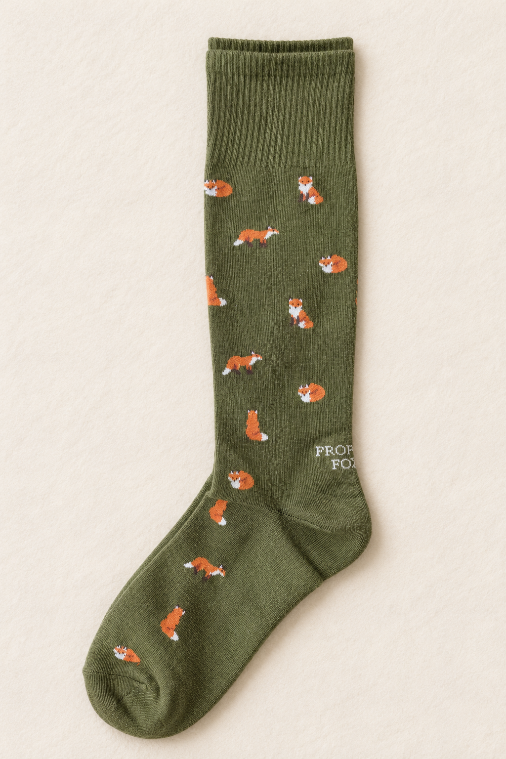 Olive Fox Boot Socks