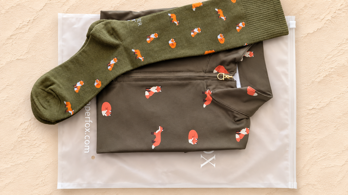 Olive Fox Boot Socks
