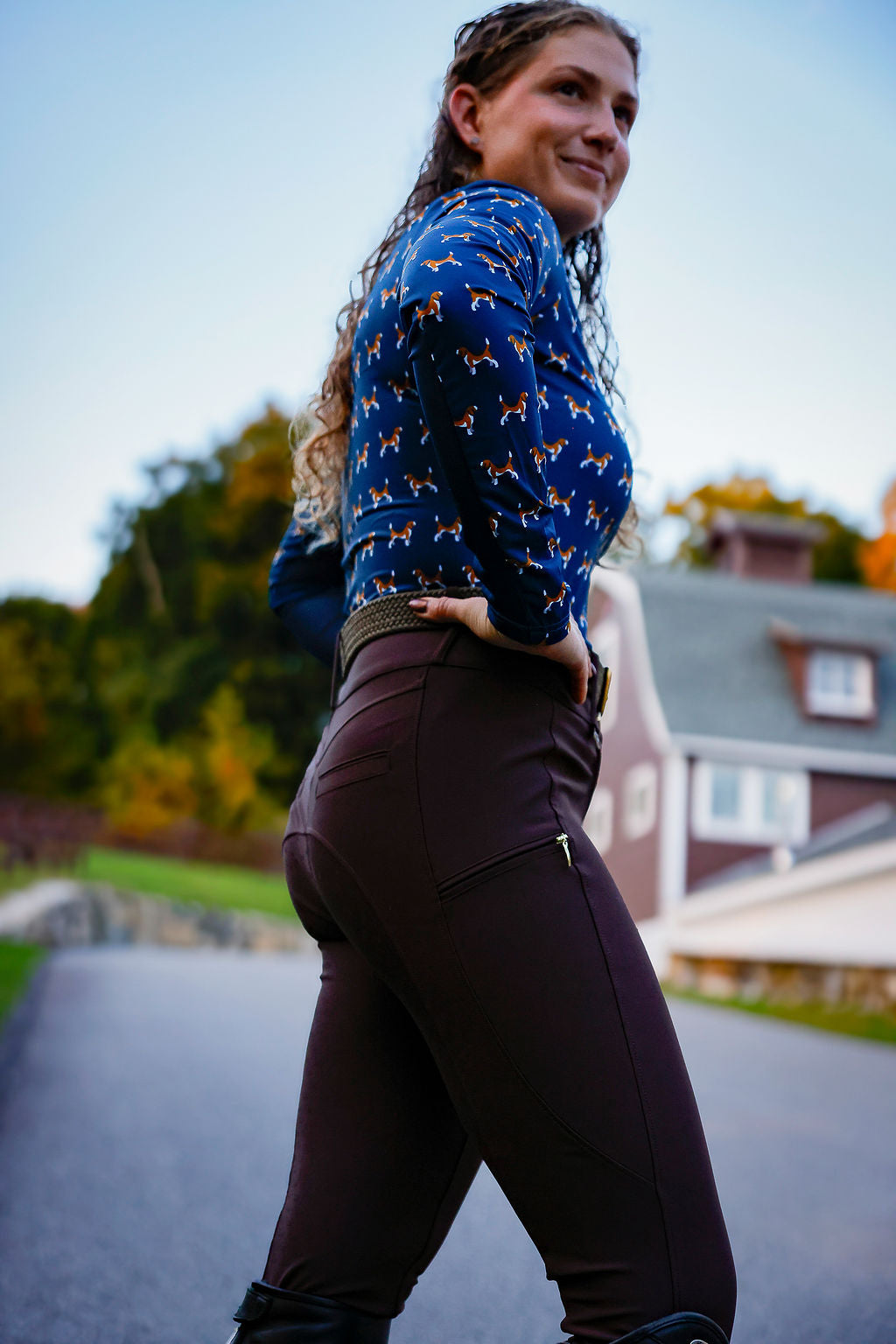 Oxford Brown Riding Leggings