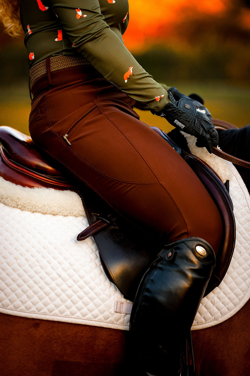 Oxford Brown Riding Leggings