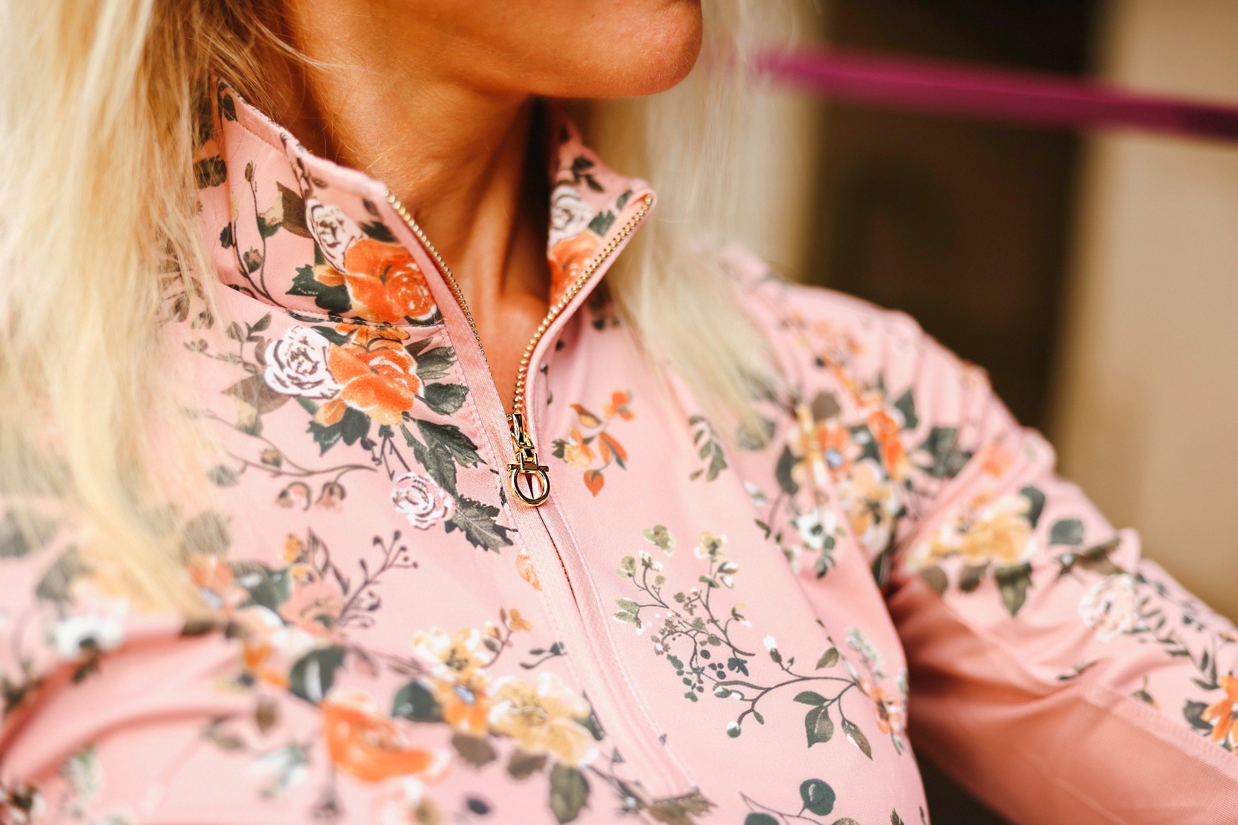 Mauve Floral Sun Shirt