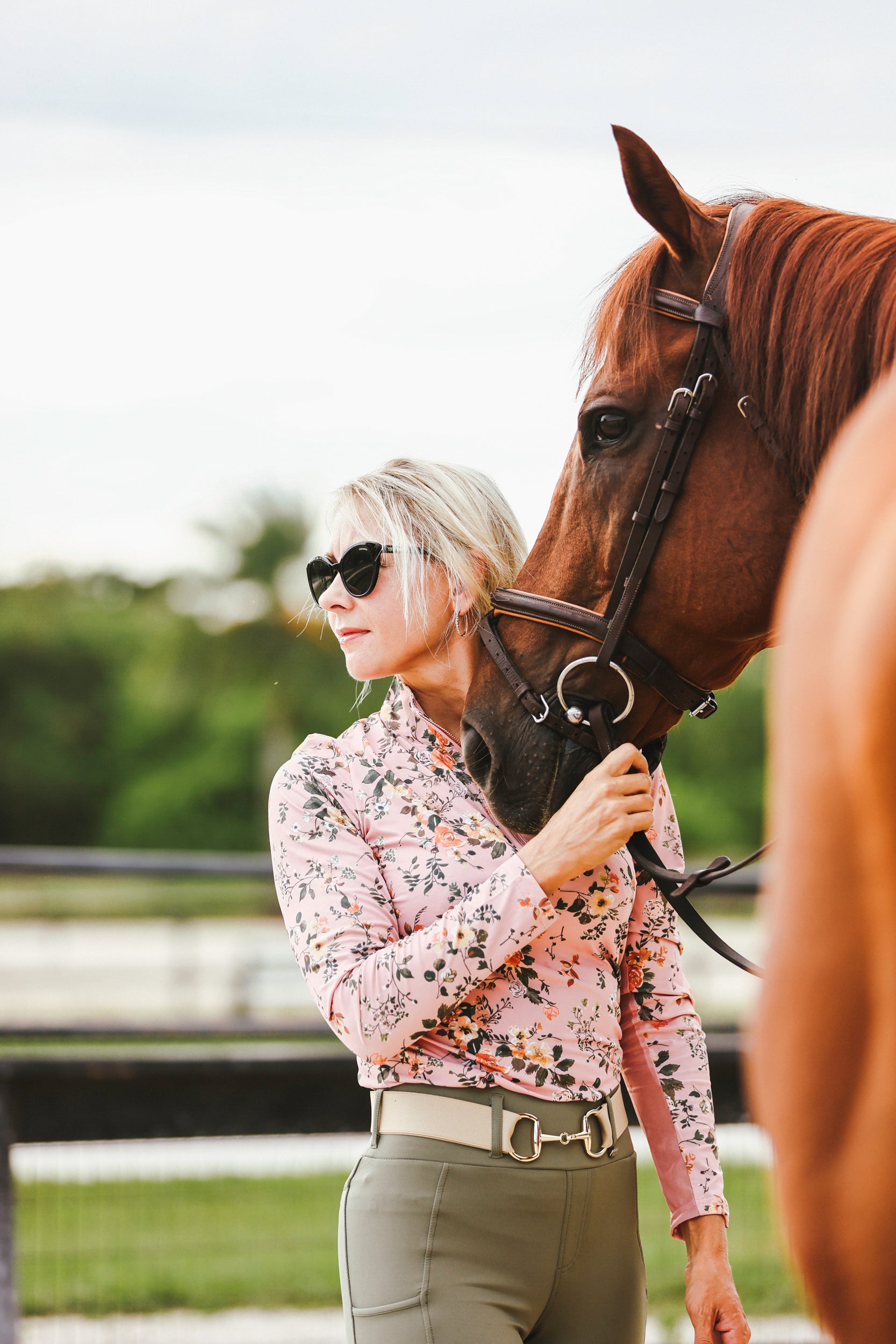 Mauve Floral Sun Shirt