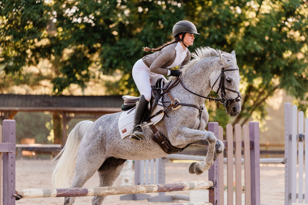 Saddle Taupe Competition Top
