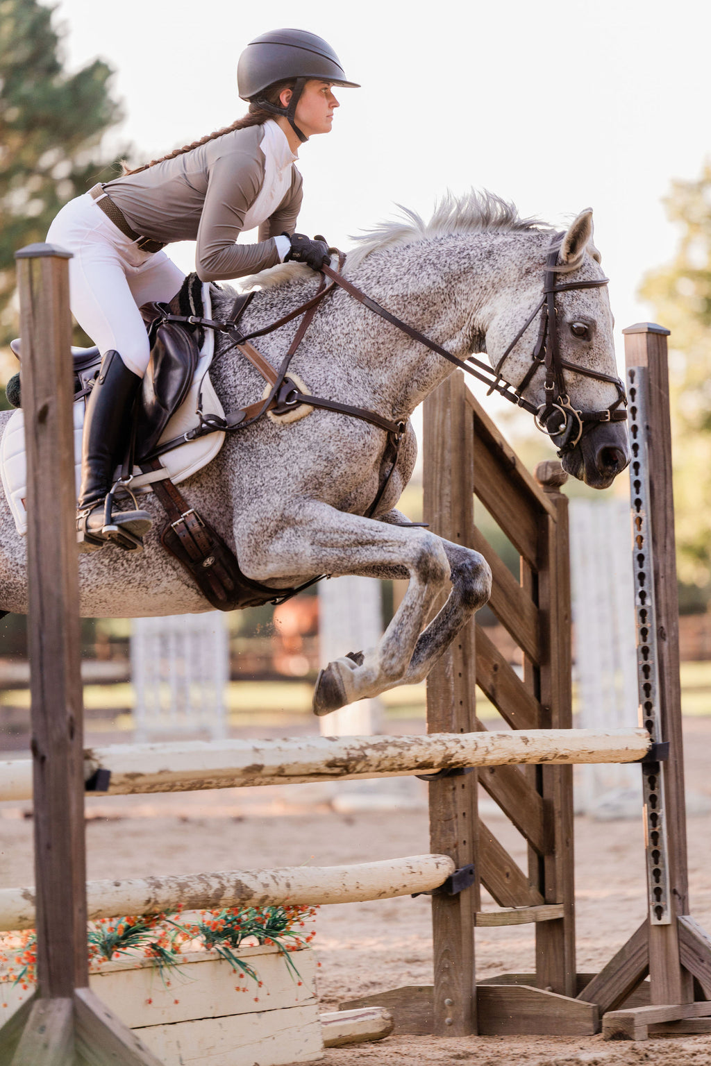 Saddle Taupe Competition Top