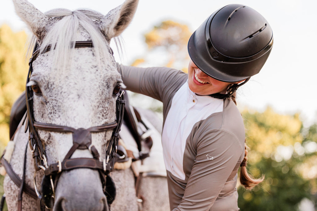 Saddle Taupe Competition Top