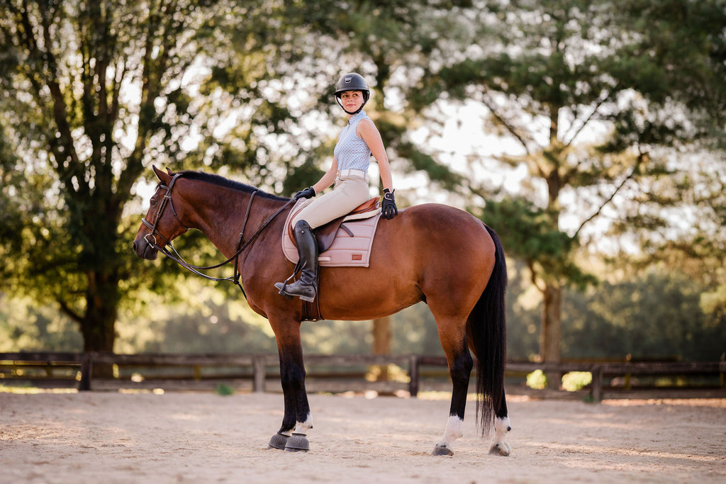 Blue Sleeveless Riding Top