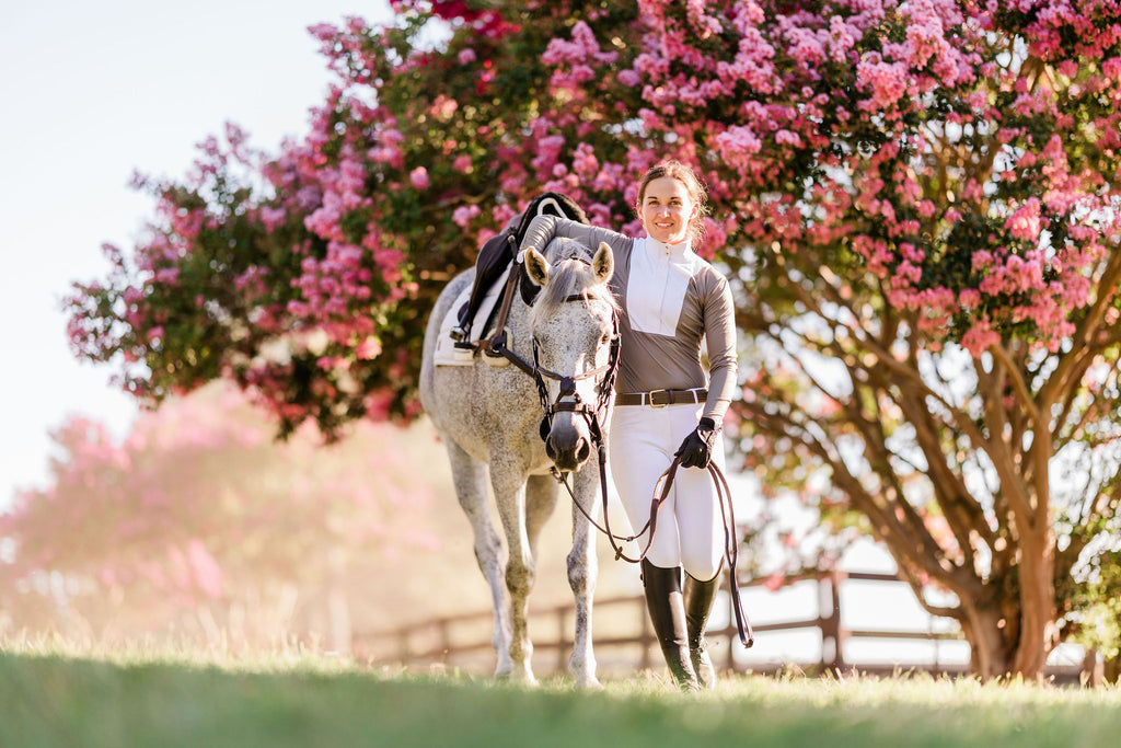 Saddle Taupe Competition Top