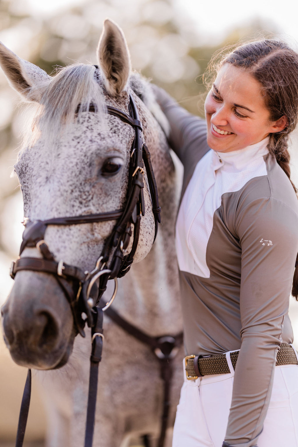 Saddle Taupe Competition Top