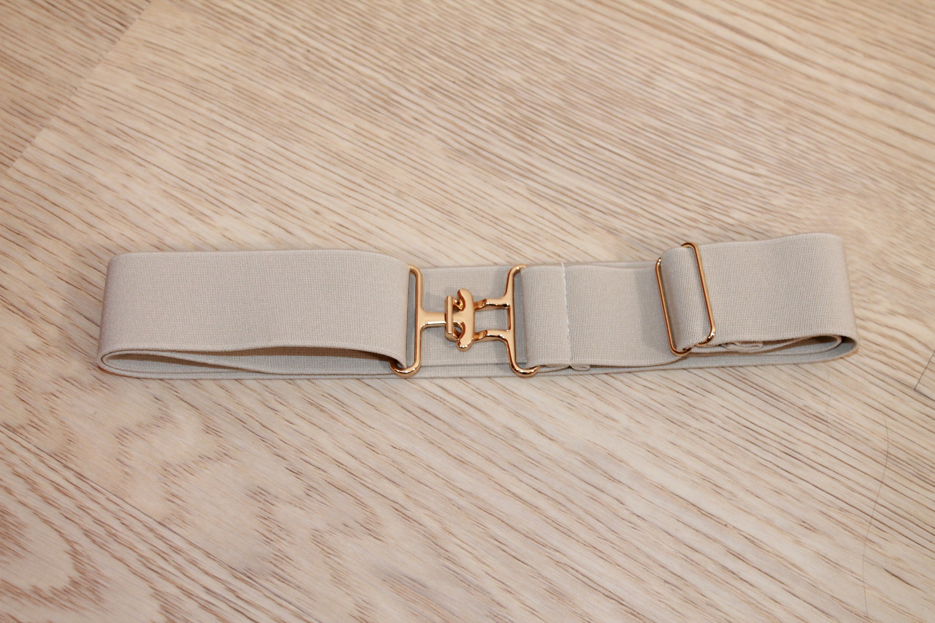 Cream Surcingle Belt