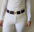 Plum Surcingle Belt