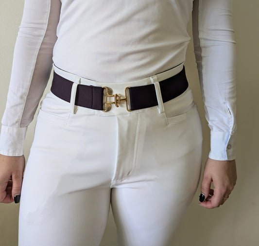 Plum Surcingle Belt