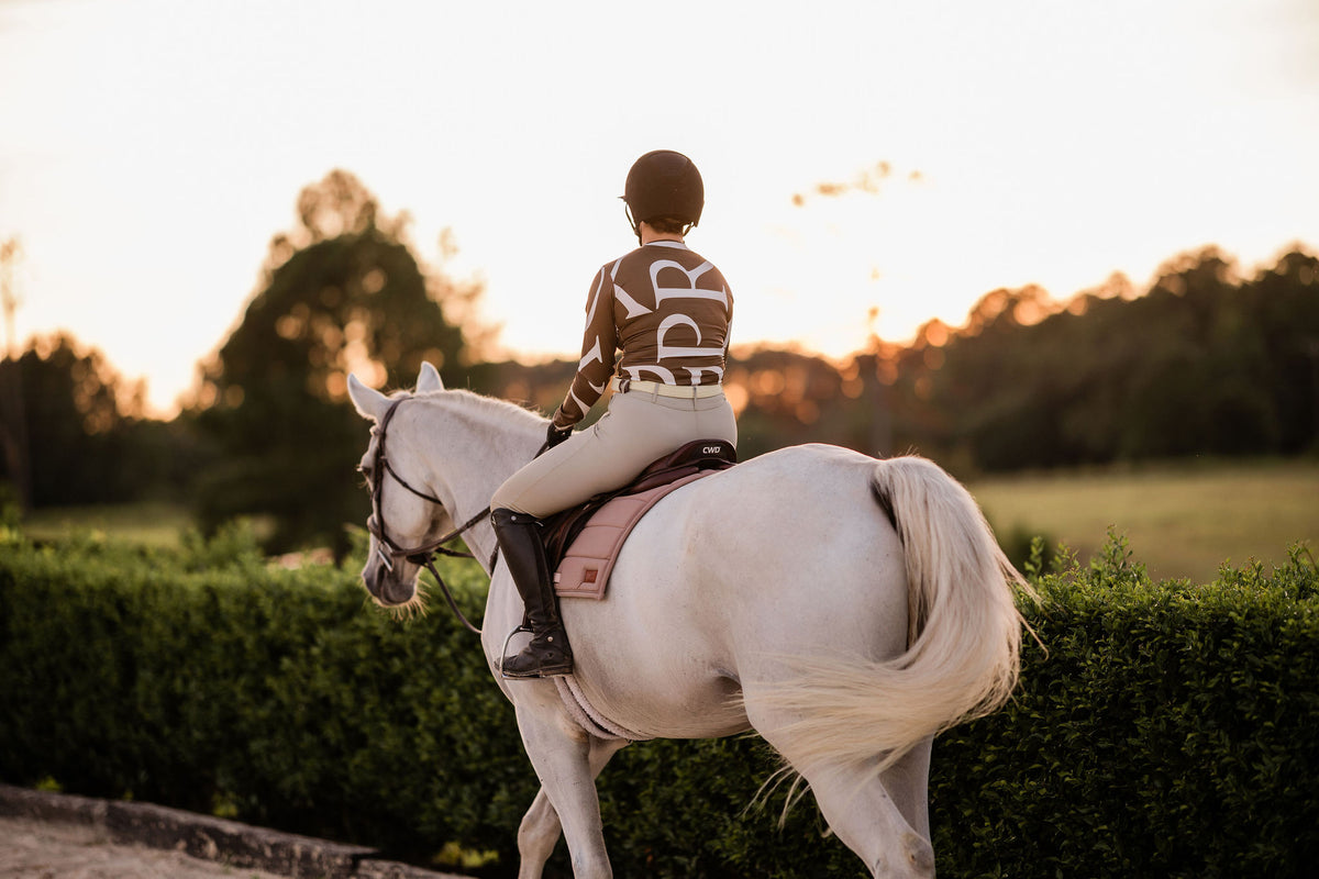 Mocha Monogram Top