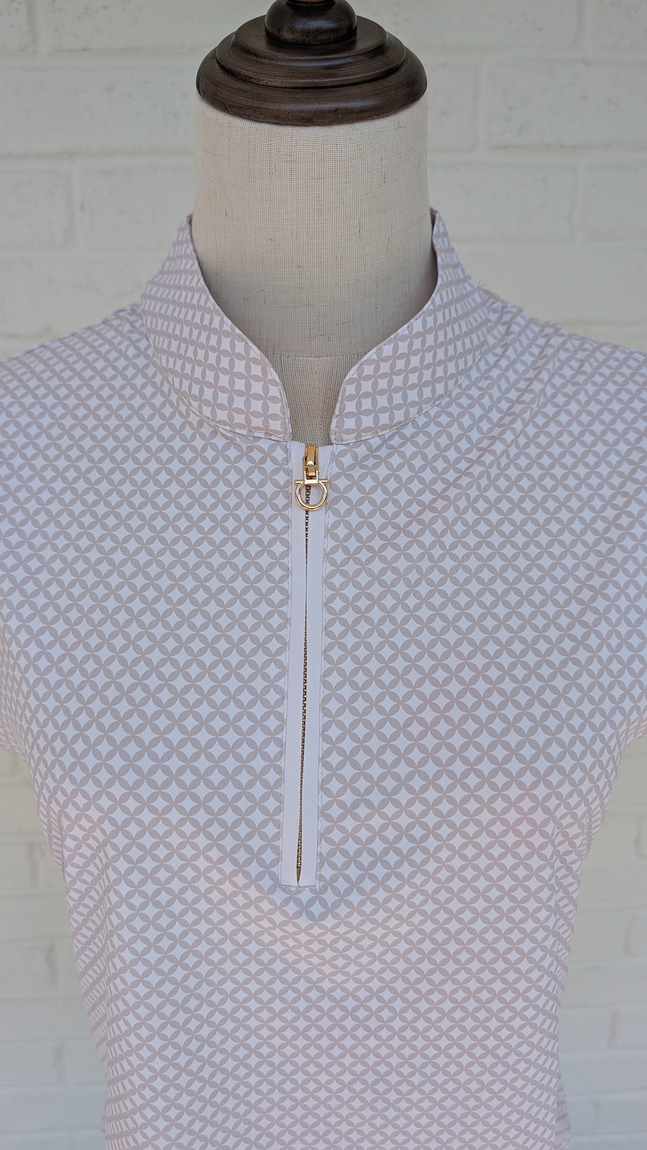 Soft White Sleeveless Riding Top