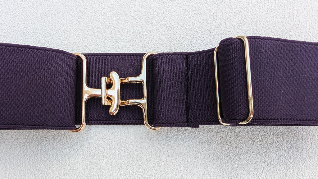Plum Surcingle Belt