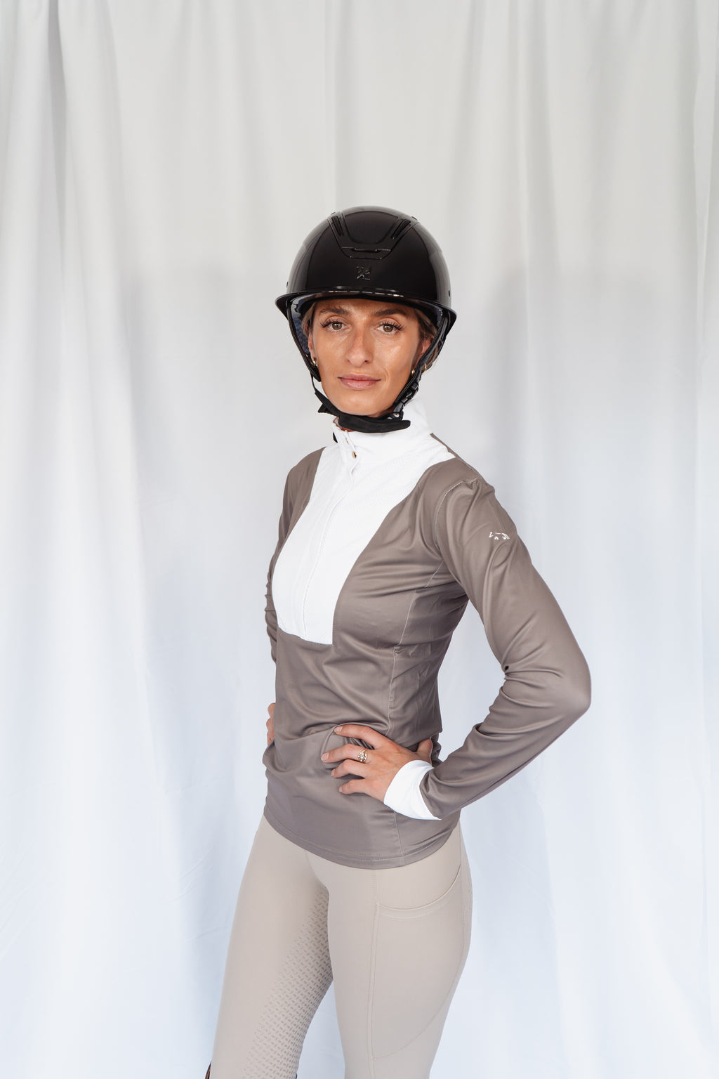 Saddle Taupe Competition Top