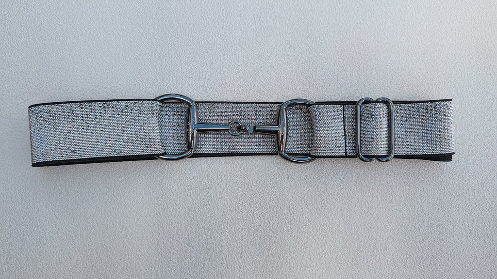Silver Sparkle Snaffle Belt