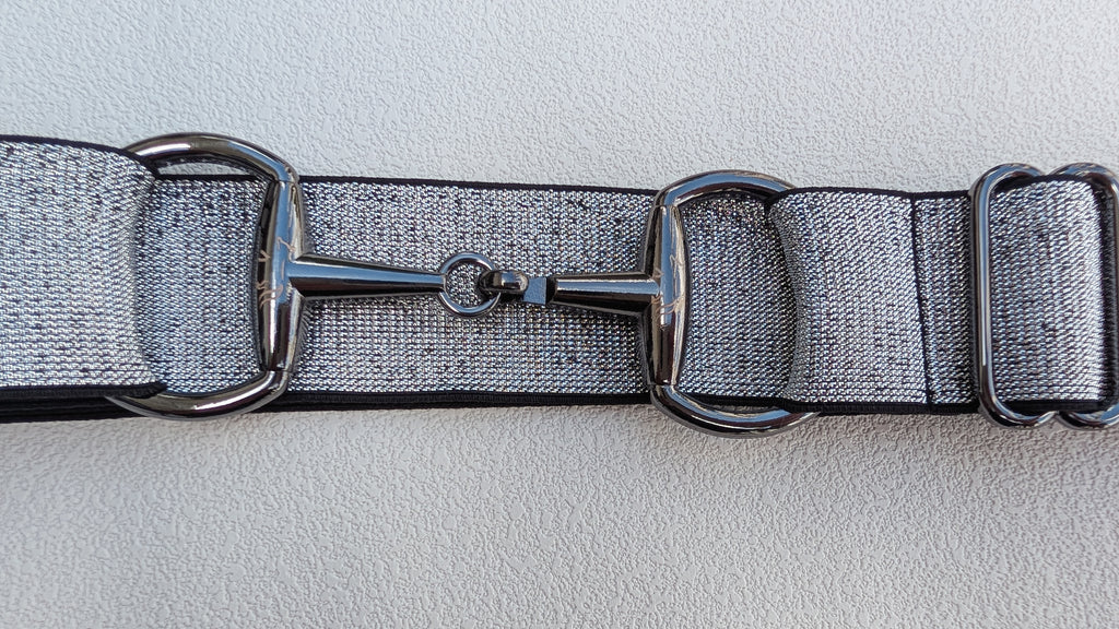 Silver Sparkle Snaffle Belt