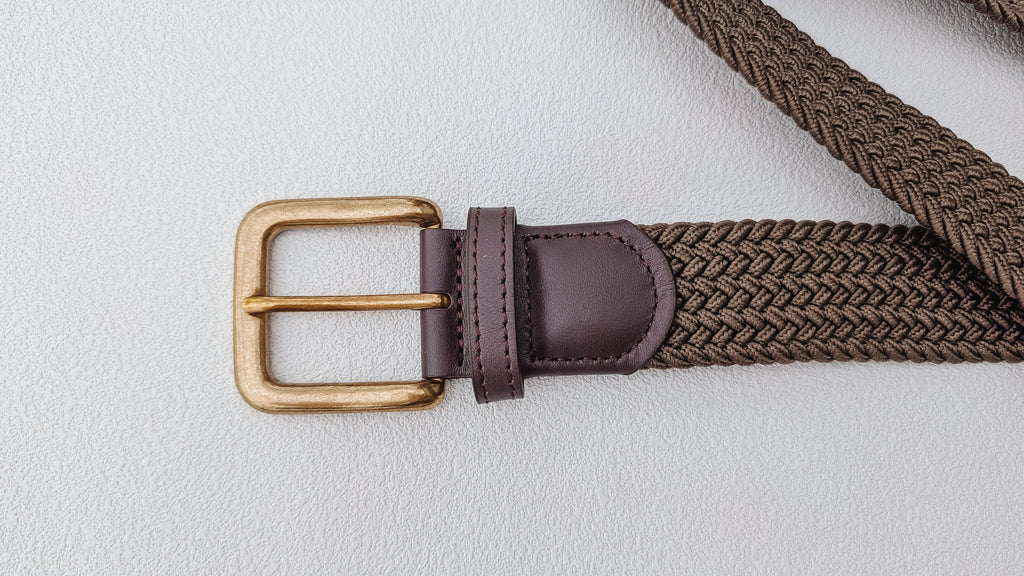 Bridle Brown Braided Belt