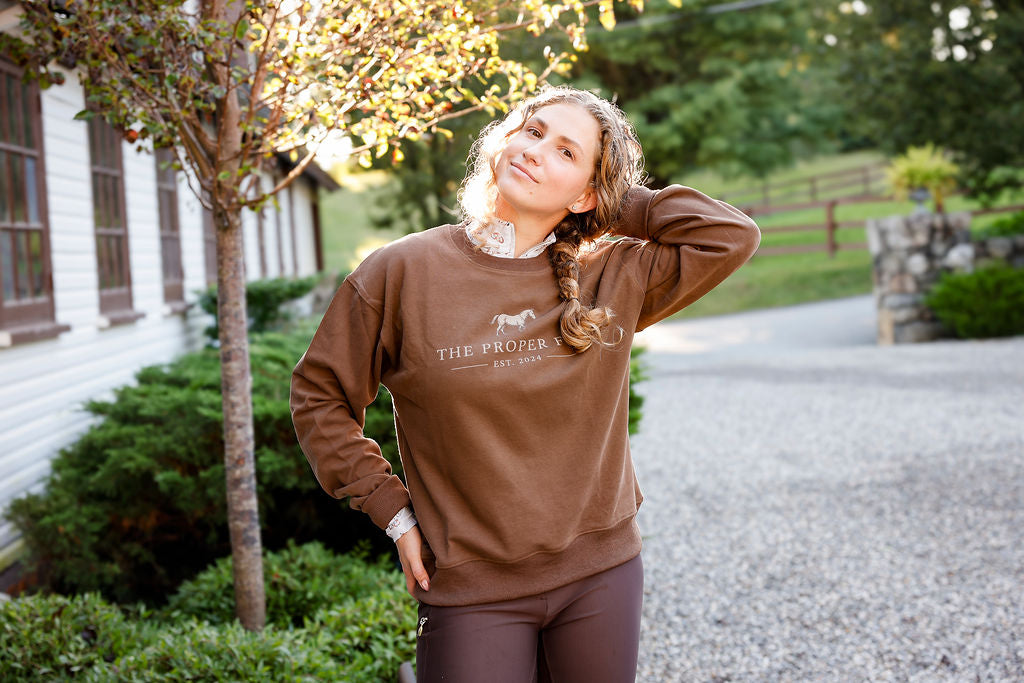 Oxford Brown Proper Fox Sweatshirt