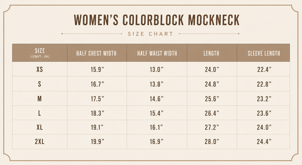 Mockneck Colorblock Black & White