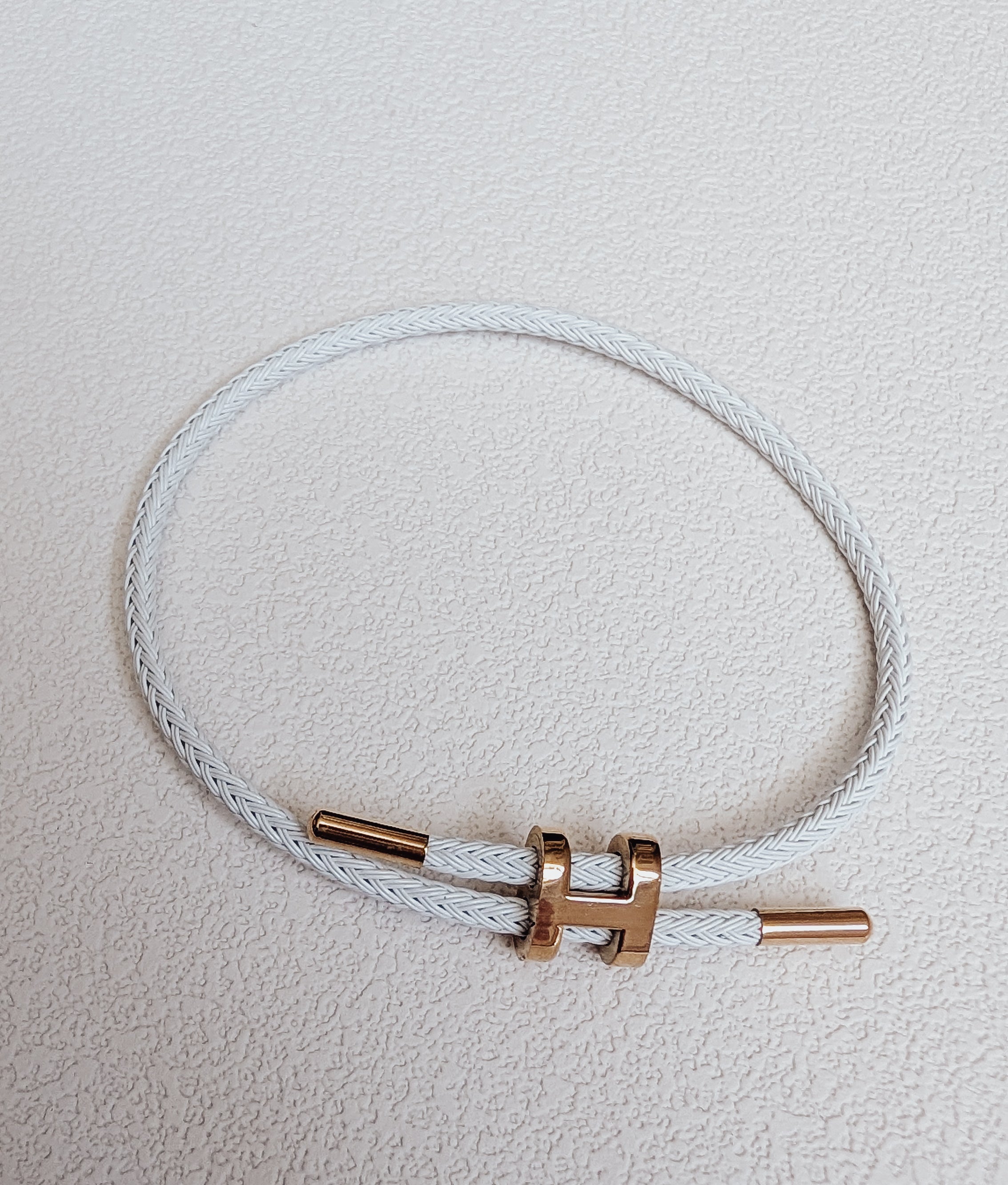 White H Bracelet