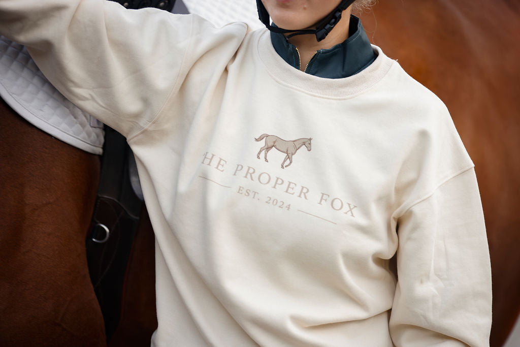 English Cream Proper Fox Sweatshirt