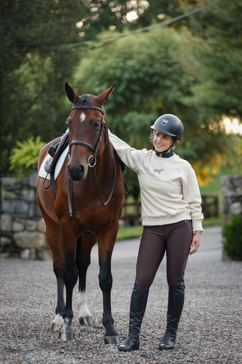 English Cream Proper Fox Sweatshirt