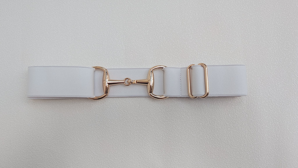 White Snaffle Belt