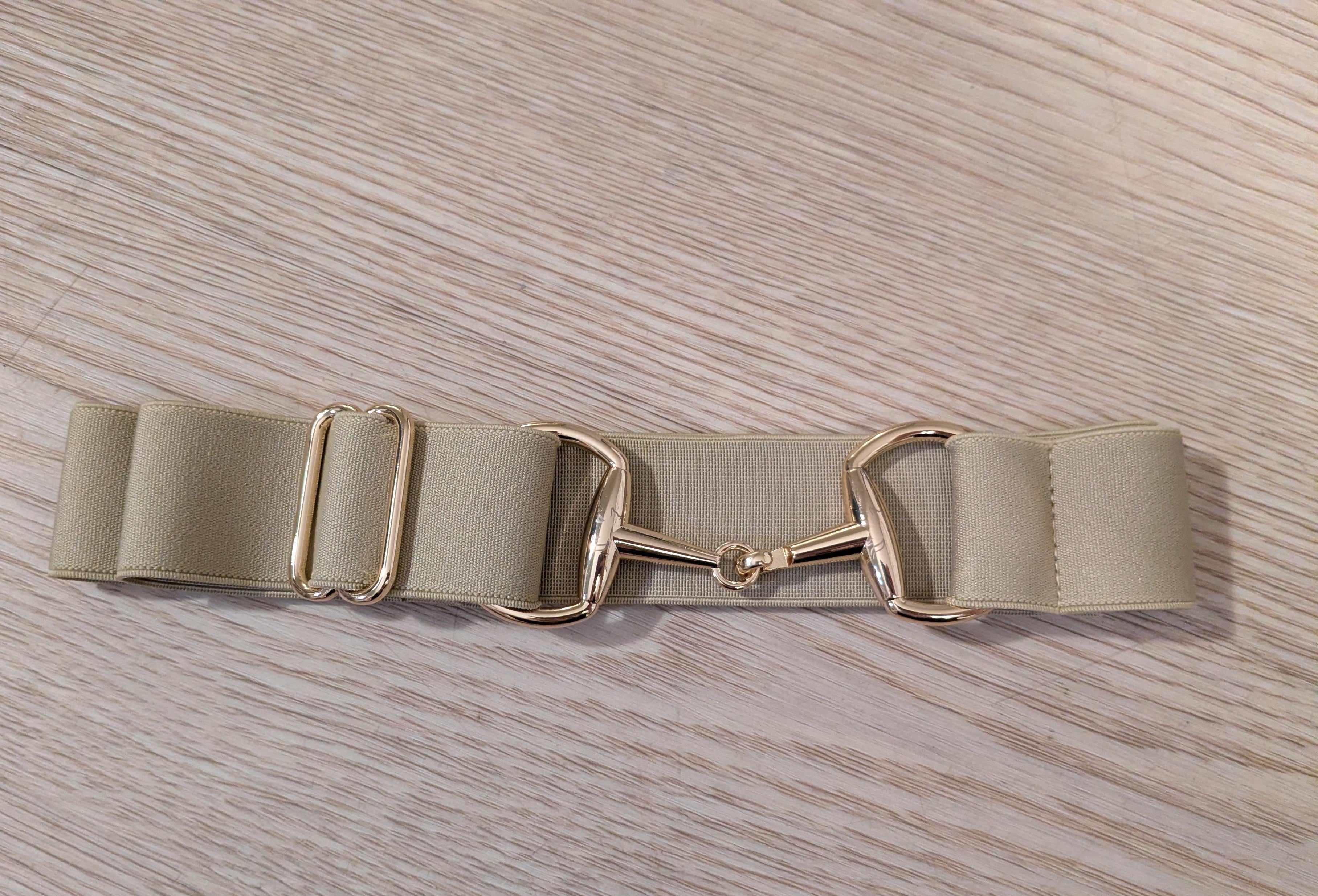 Beige Snaffle Belt