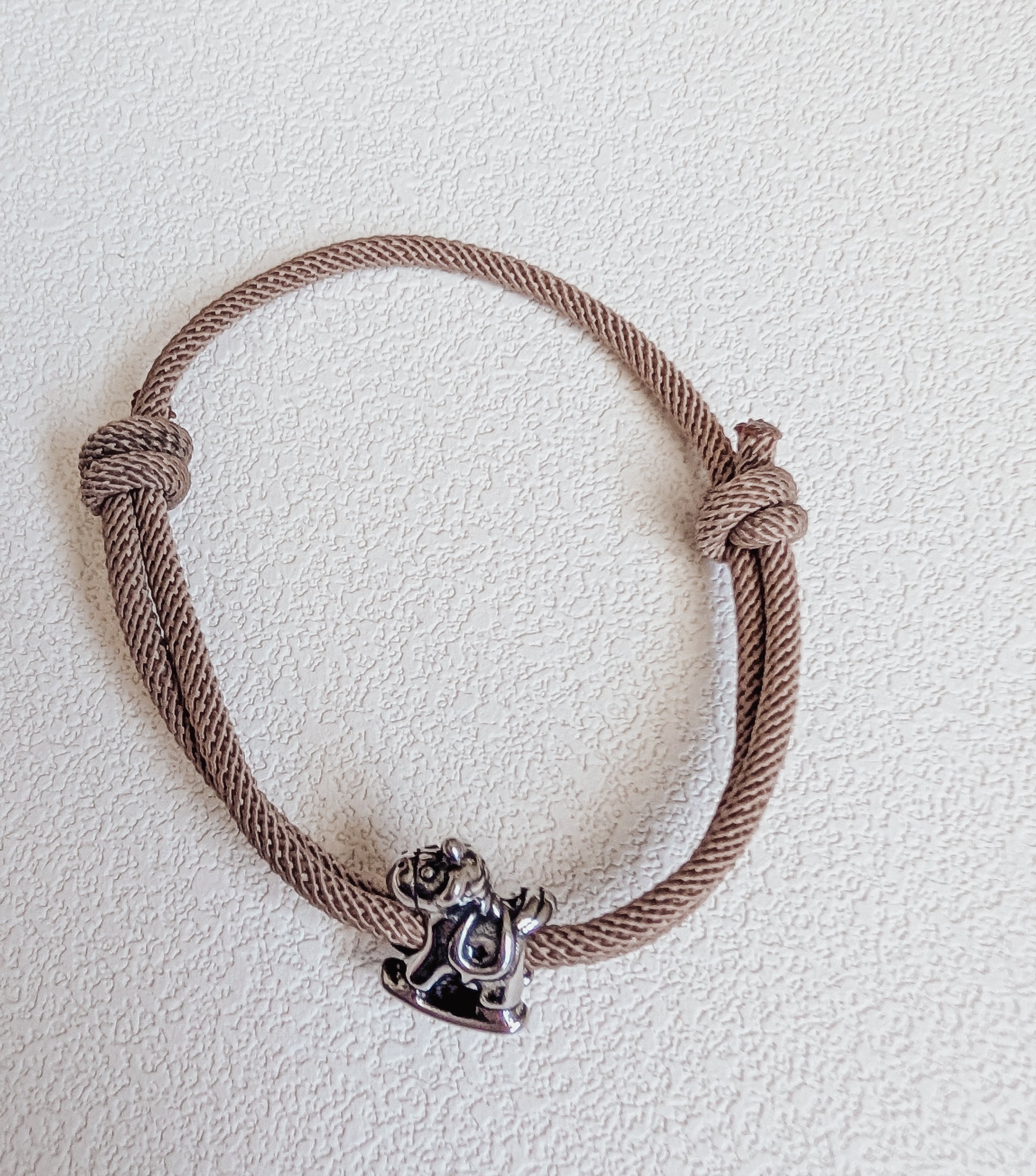 Tan Pony Charm Bracelet