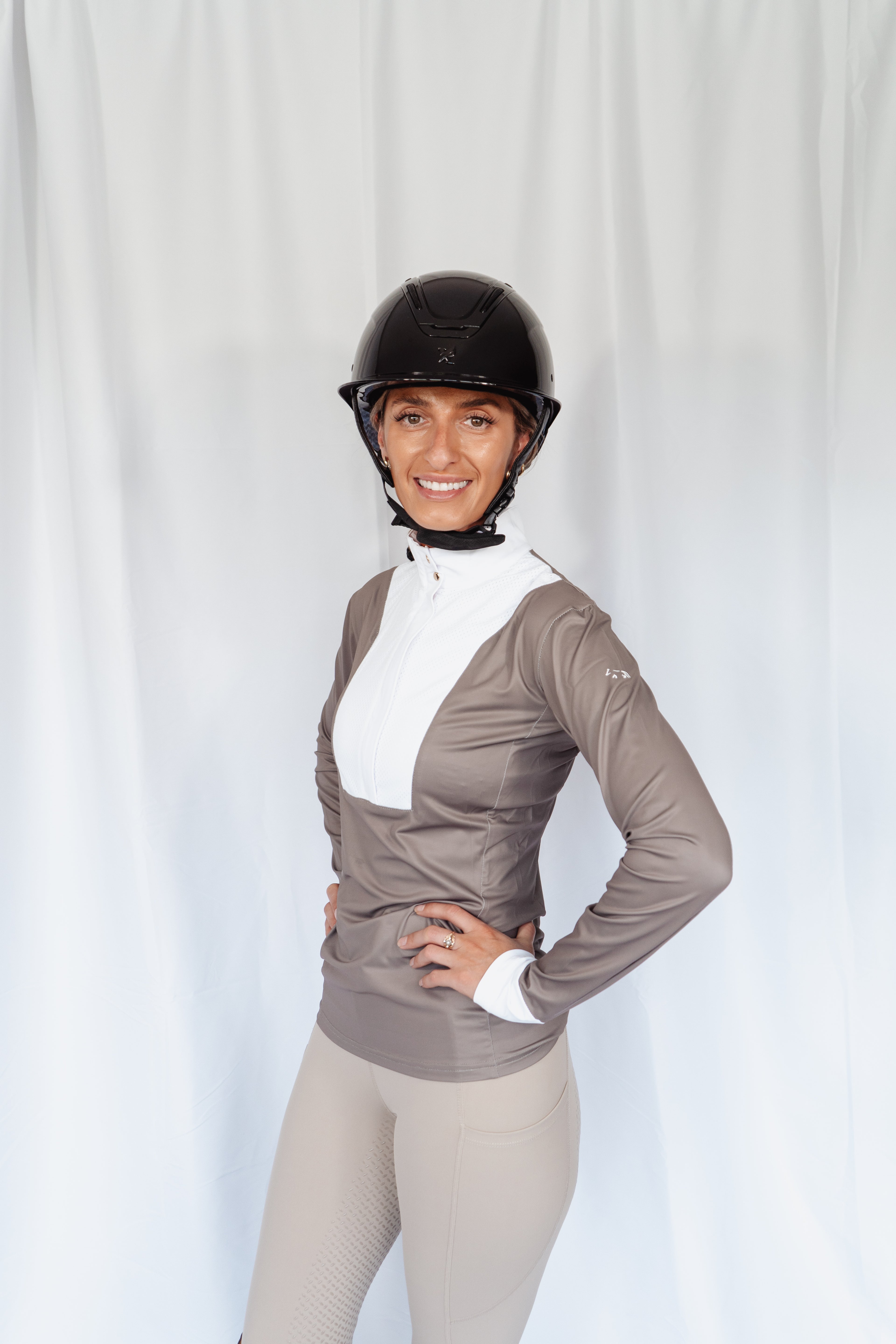 Saddle Taupe Competition Top