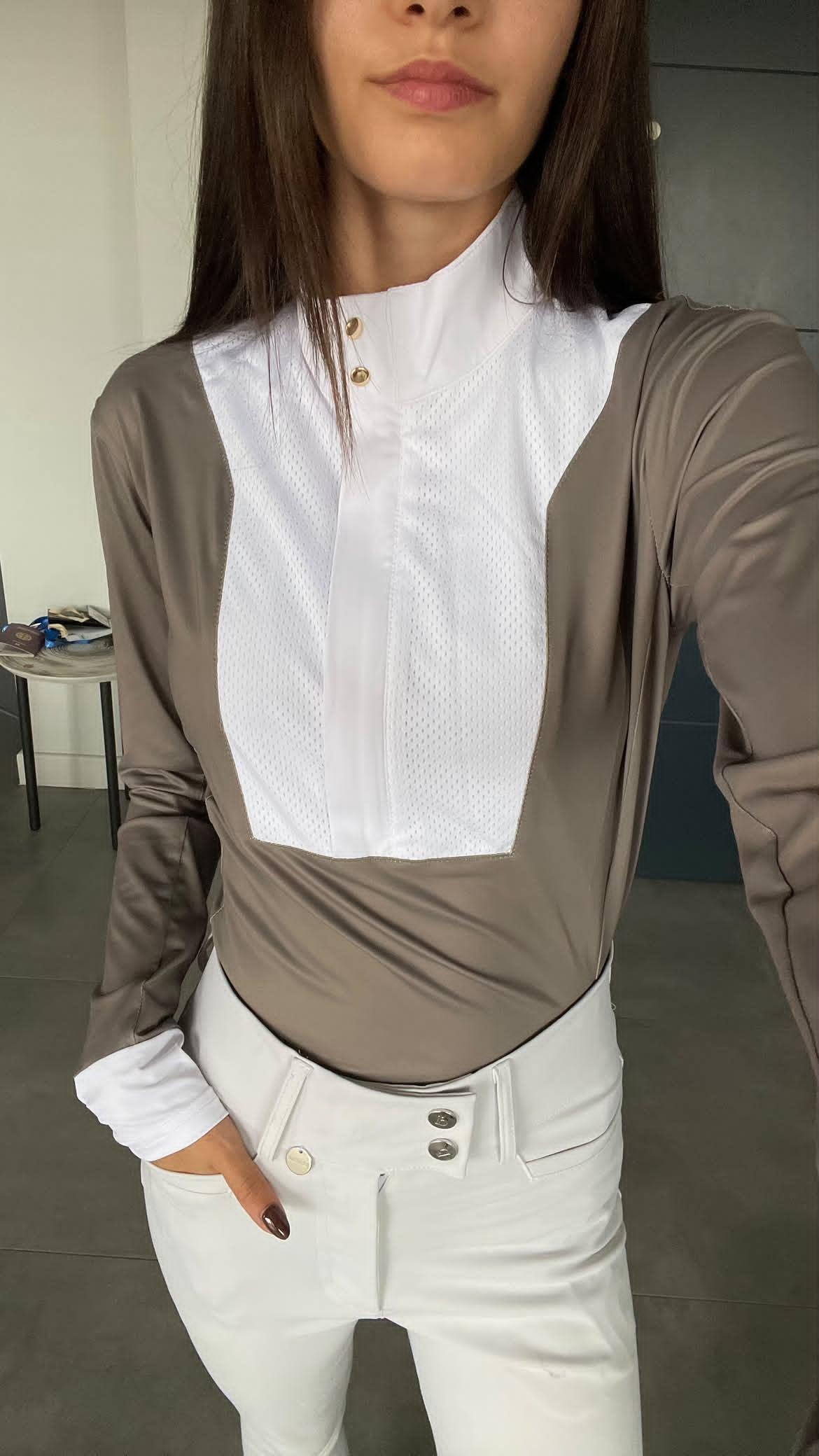 Saddle Taupe Competition Top