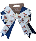 Equestrian Horse Show Bow, Jumping Horse Pattern