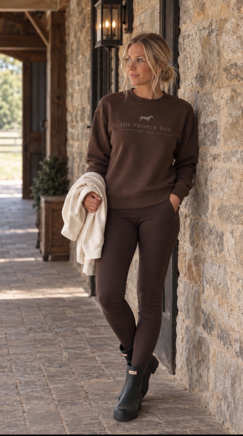 Oxford Brown Proper Fox Sweatshirt
