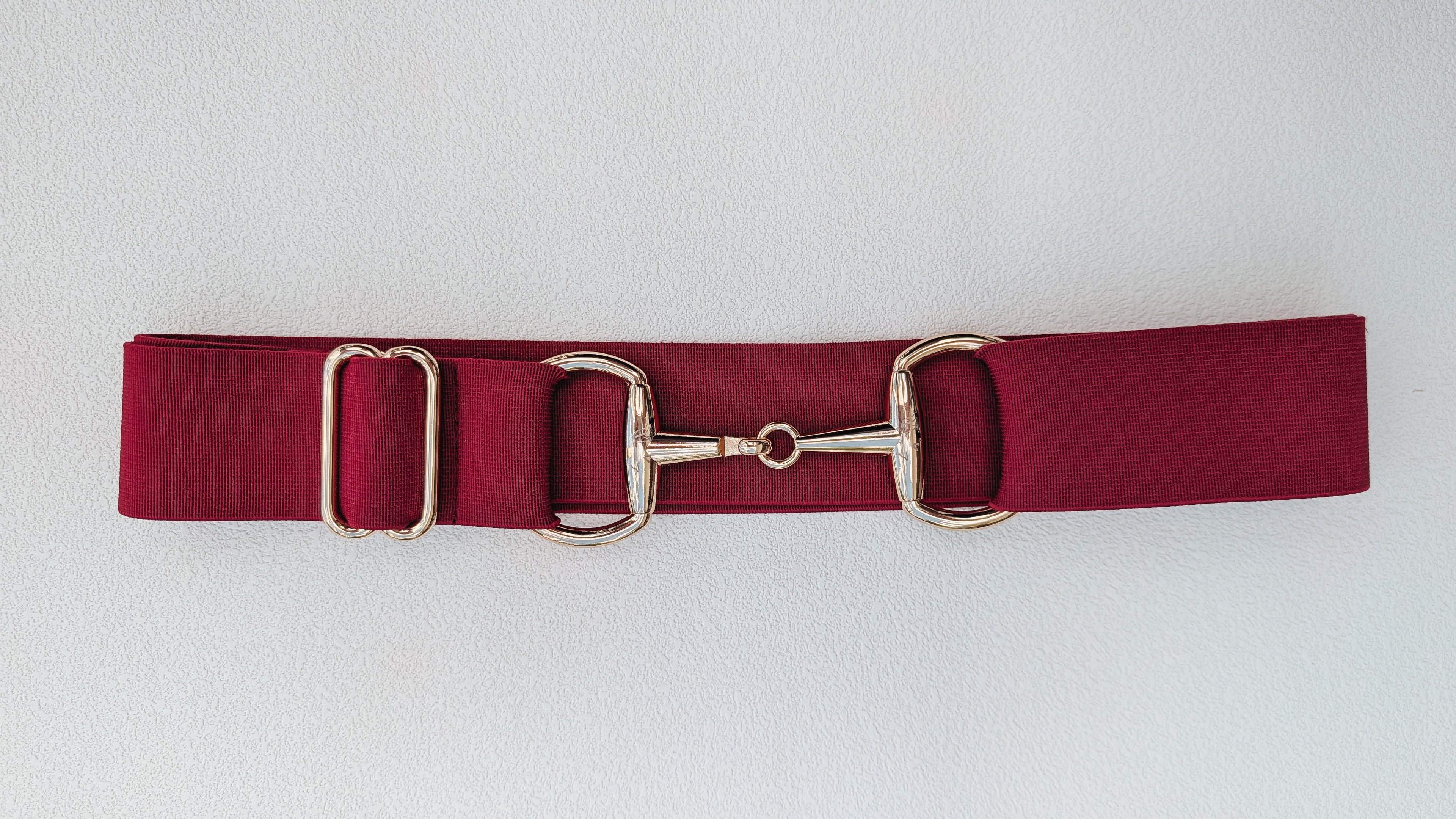 Burgundy Snaffle Belt