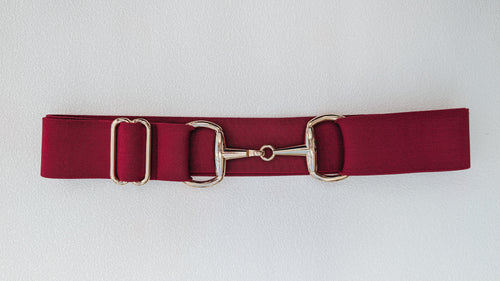 Burgundy Snaffle Belt