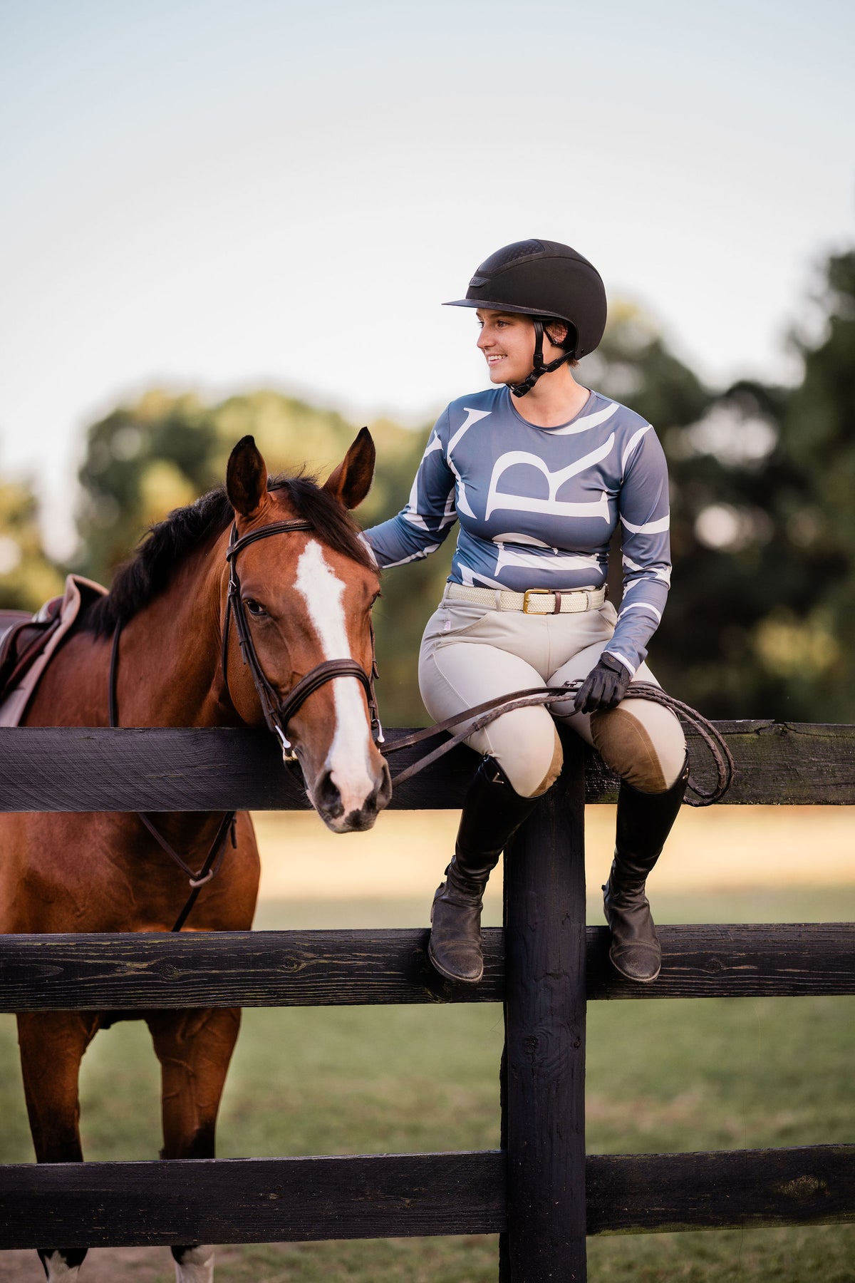 Slate Monogram Top
