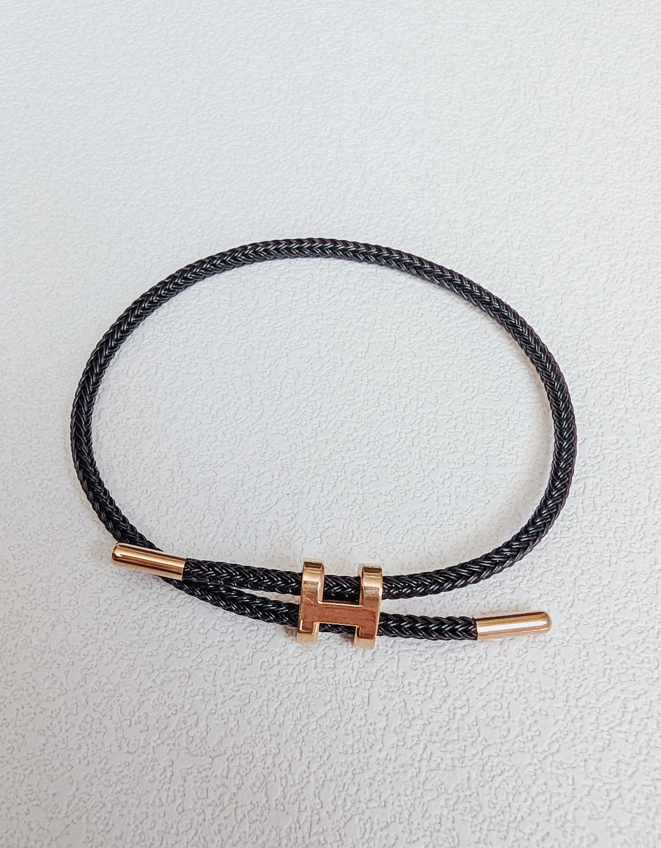 Black H Bracelet