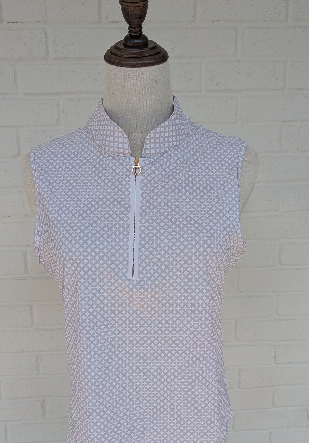 Soft White Sleeveless Riding Top