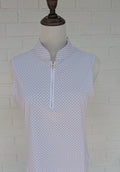 Soft White Sleeveless Riding Top