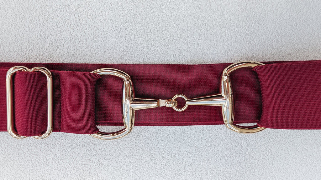 Burgundy Snaffle Belt