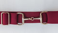 Burgundy Snaffle Belt
