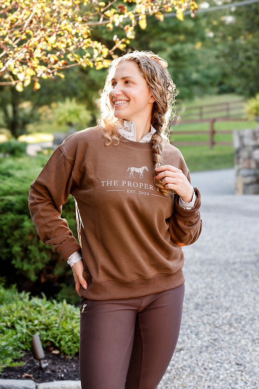 Oxford Brown Proper Fox Sweatshirt