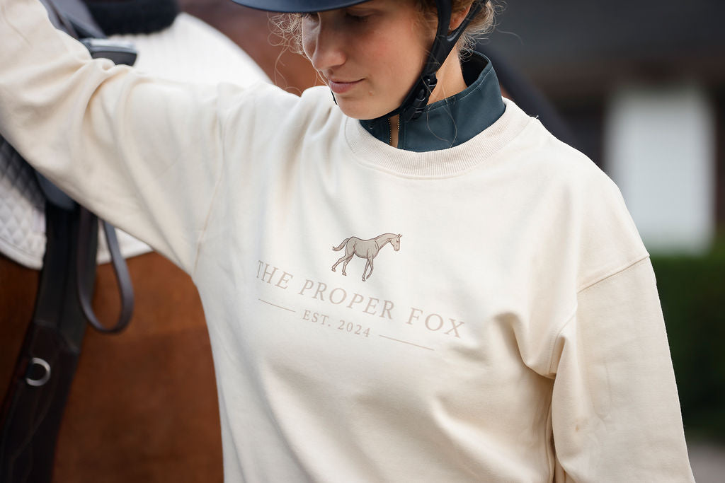 English Cream Proper Fox Sweatshirt